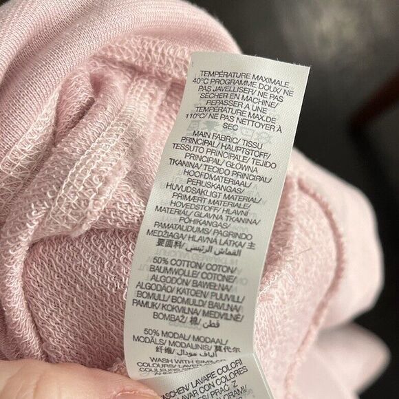 Sweaty Betty Sweatshirt Women's 4 After Class Longline Pink Organic Cotton Modal - Picture 6 of 8